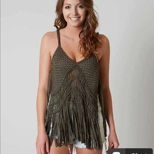 Fringe tank top. MEDIUM.